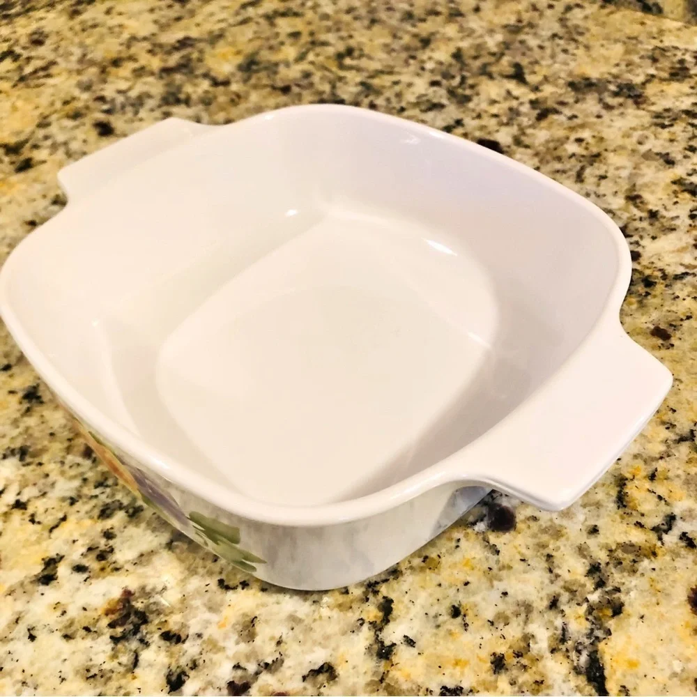 Vintage CorningWare Summer Blush Pansies A-1-B 1 Liter Cookware/Bakeware -NO LID